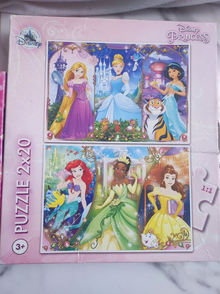 Lot puzzles Ariel, la Belle et les princesses - photo numéro 2
