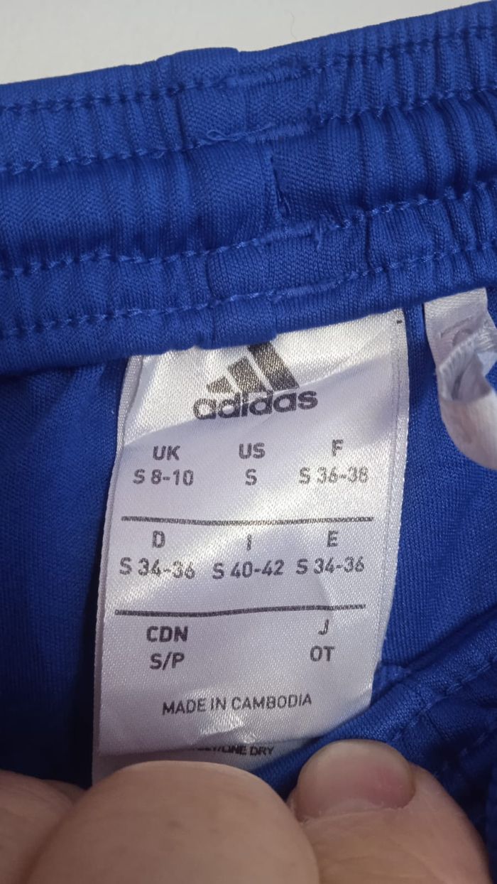 🎯 Short Running / Foot Adidas S – Bleu Électrique - photo numéro 6