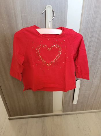 T-shirt manches longues 6/ 9 mois
