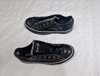 Basket  basse , Converse All star  , cuir  , vintage  , mixte homme  / femme  , taille 38