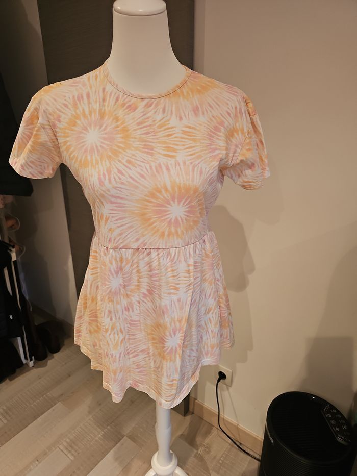robe pastel tie dye primark manches courtes été 12 ans