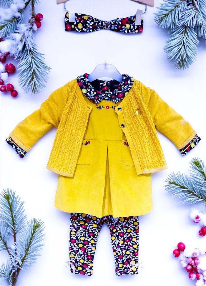 SERGENT MAJOR - LOT ENSEMBLES 6/7P BÉBÉ FILLE MÊME COLLECTION MOTIF FLEURS 6M - photo numéro 2