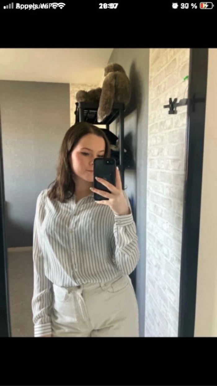 Chemise rayé bleu et blanc - photo numéro 2