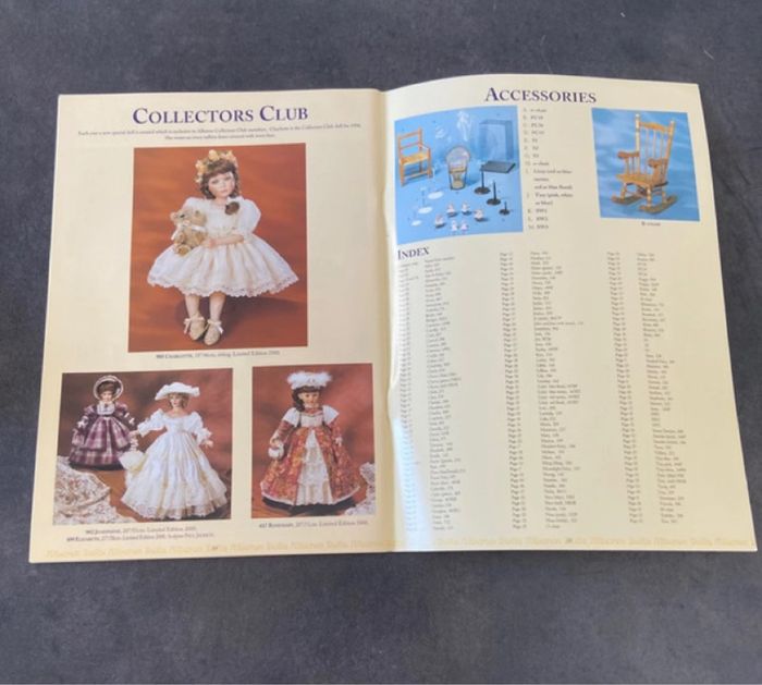 Catalogue poupées de collection en porcelaine Alberon