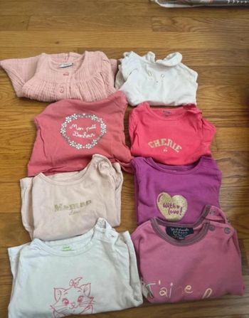 Lot de 8 t-shirt manches longues