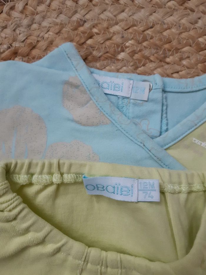 Lot de 2 tee-shirts 12 mois - photo numéro 4