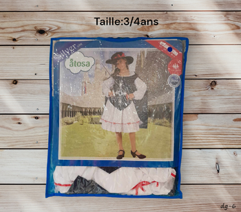  Déguisement 3/4 ans Mousquetaire - neuf (dg-06) 