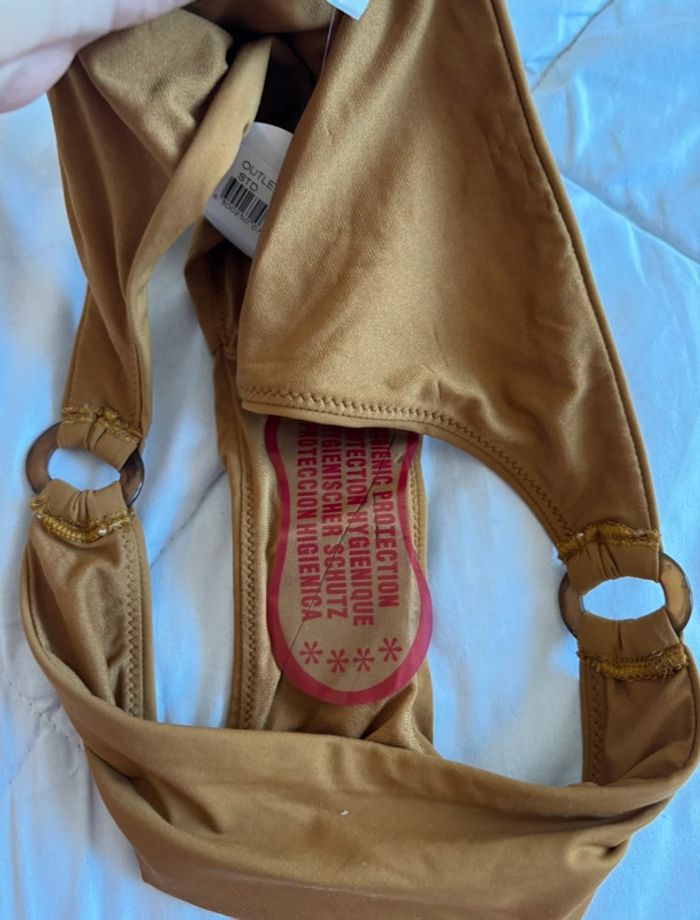 Bas de maillot de bain bikini marron vert Penti taille M/38 neuf - photo numéro 4