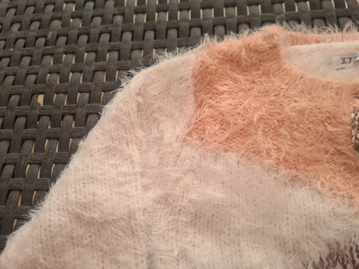 Gilet. Bébé 12 mois. IKKS. crème pêche. - photo numéro 2