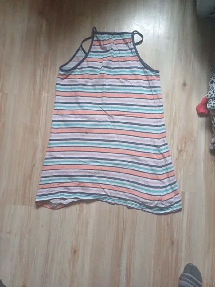 Chemise de nuit bretelle rayée taille 38/40 - photo numéro 5