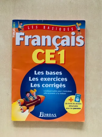 Cahier de français niveau ce1
