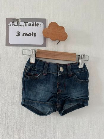 Short en jean - taille 3 mois 🌼