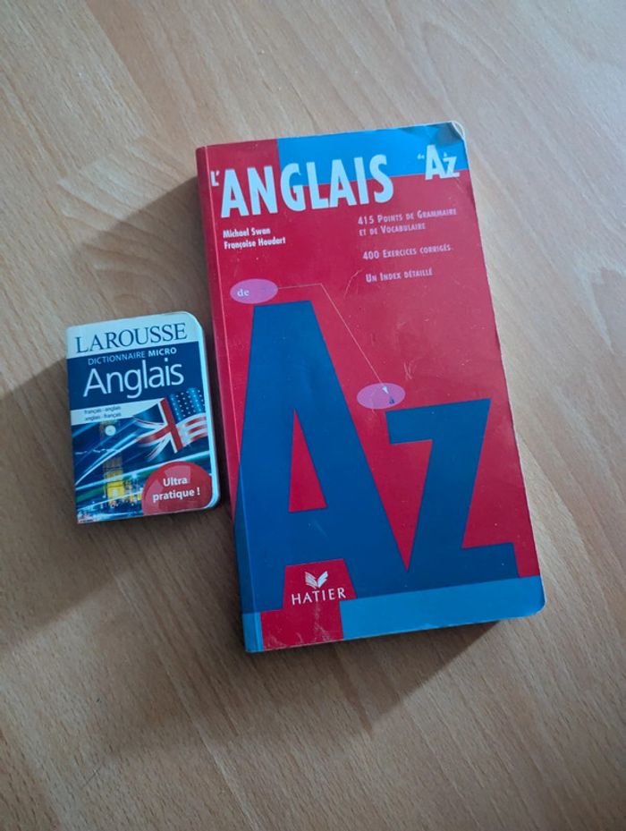 L'anglais de A à Z et un dictionnaire anglais/français