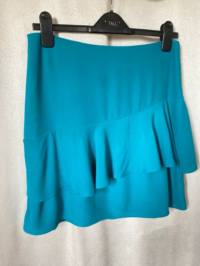 Jolie jupe à volant verte 38 Comptoir des cotonniers - photo numéro 3