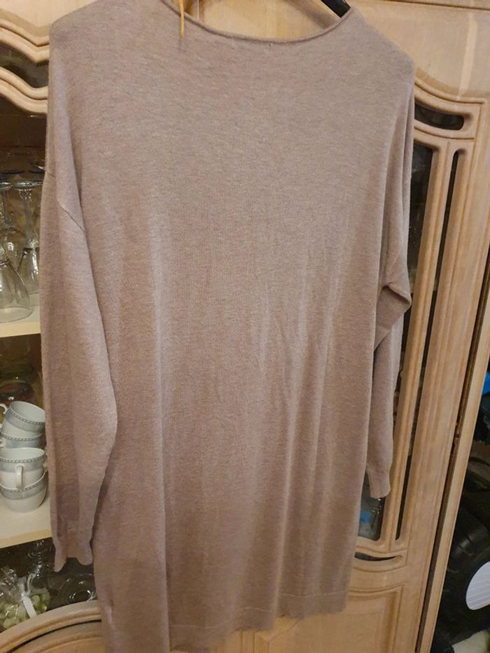 Magnifique robe en laine col en V Bonobo couleur Camel taille L - photo numéro 4