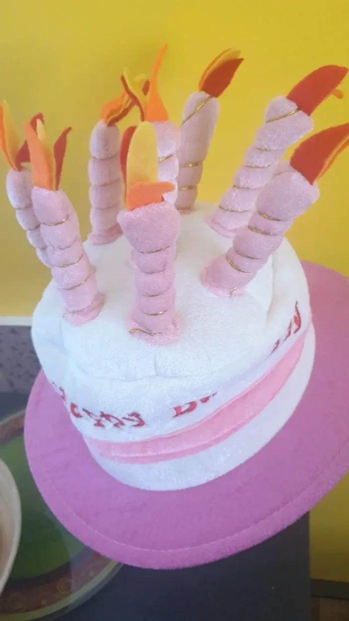 Chapeau rose happy birthday - photo numéro 4