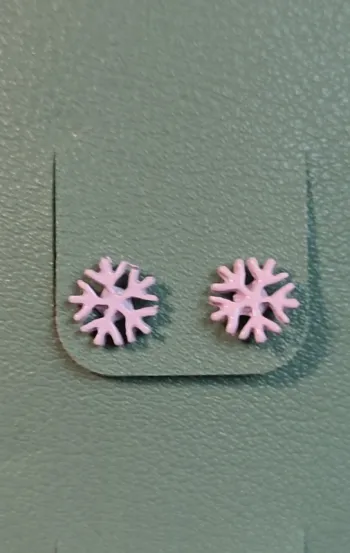 Boucles d'oreilles flocons