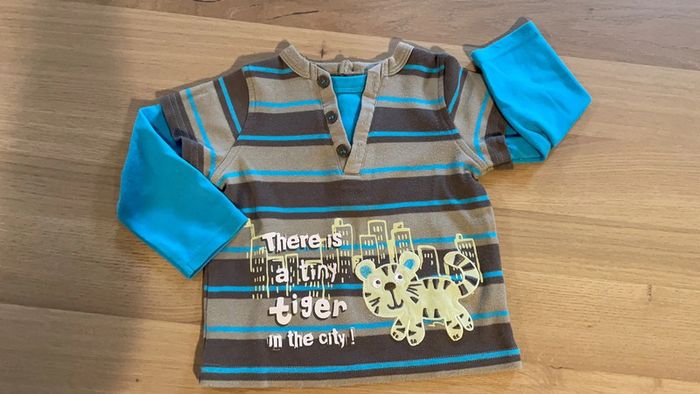 Ensemble sans marque pantalon jogging et t-shirt épais - photo numéro 3