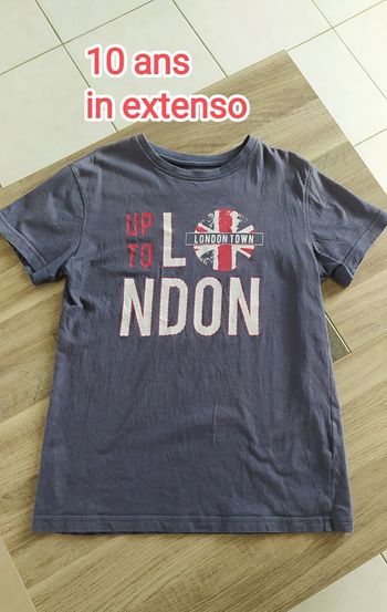 Tee shirt manches courtes 10 ans in extenso