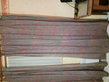 rideaux imprimé opaque fait main 110 x 225 cm lot de 2