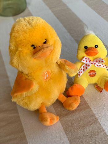Lot peluches poussins