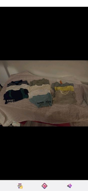 10 tee-shirts manche courte  6 mois garcon