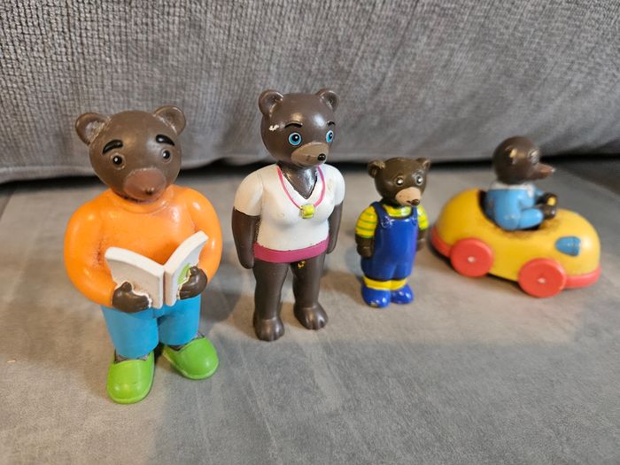 4 figurines petit ours Brun 🐻 🧸 - photo numéro 2