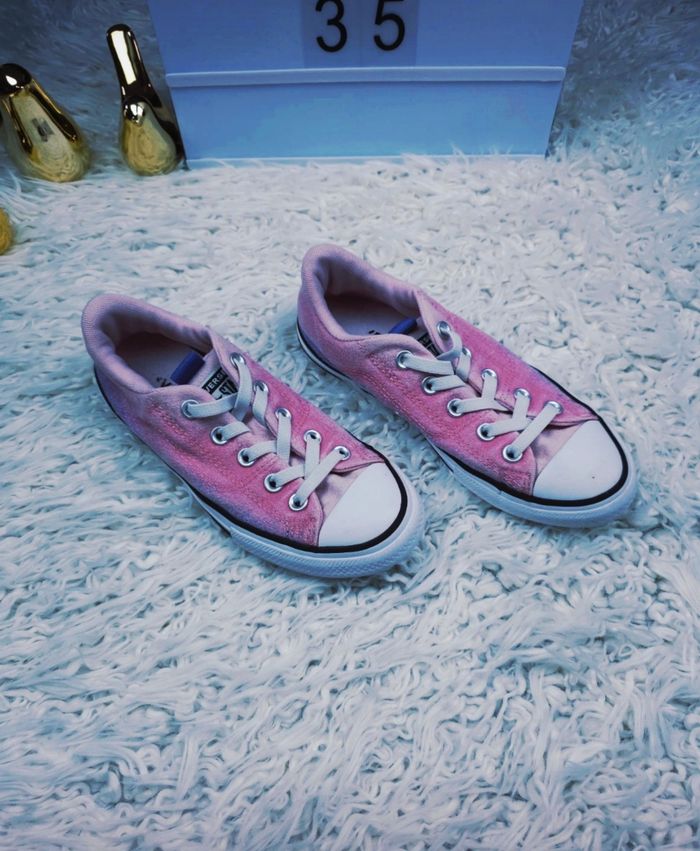 Baskets basses Converse All Star rose pastel Fille pointure 35 🦜 - photo numéro 2