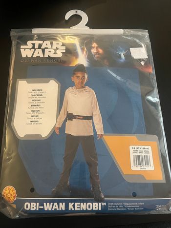 Déguisement Star Wars Obi-wan Kenobi Taille 7-8 ans (122-128 cm).