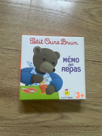 Memory petit ours brun mémo repas