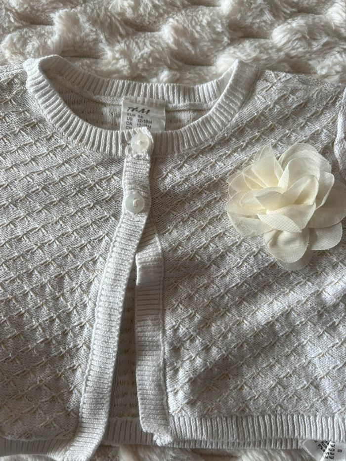 Boléro blanc cassé H&M taille 86 /12-18M