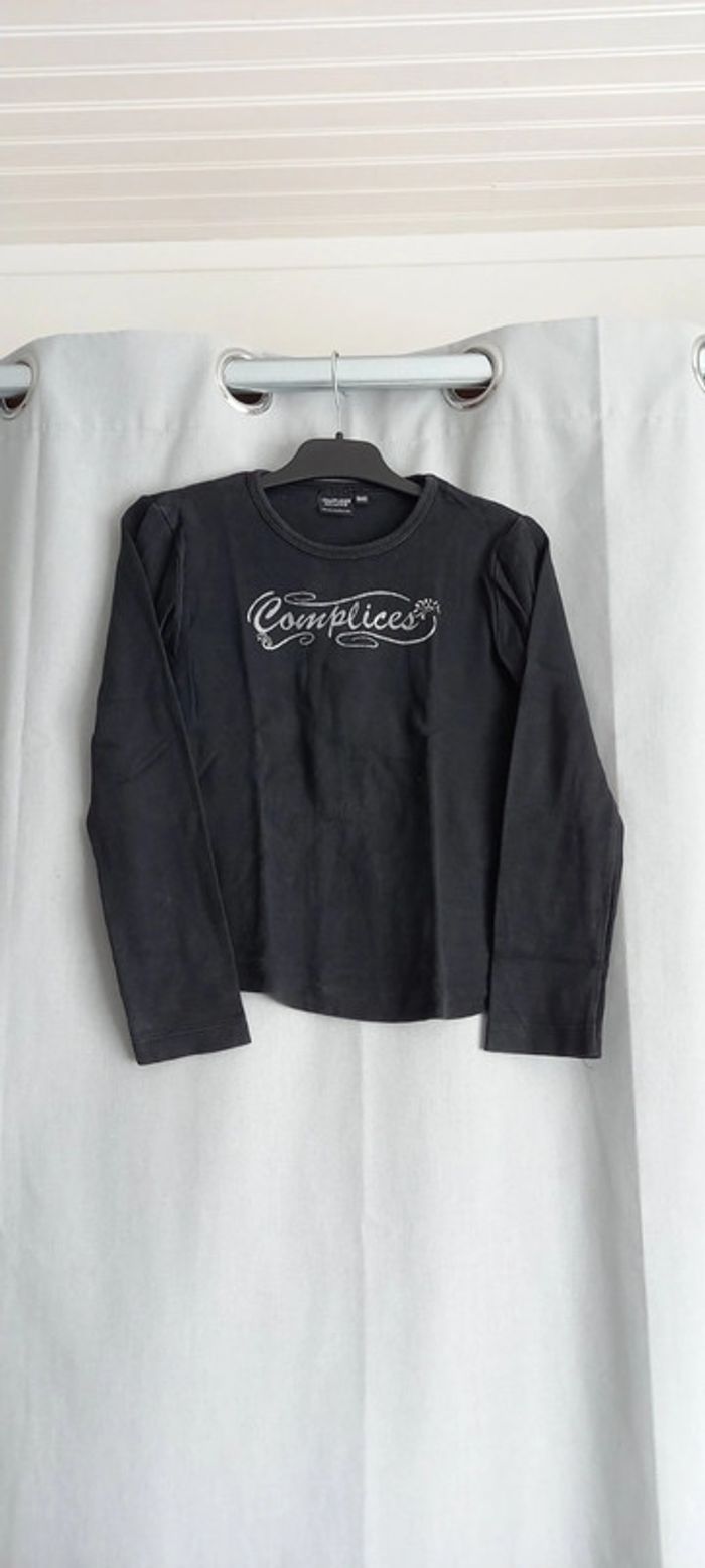 Pull Complices 8 ans noir et argenté