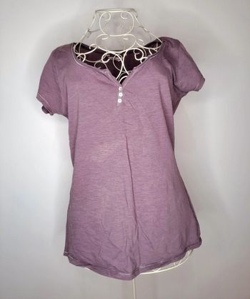T-shirt violet Camaïeu M
