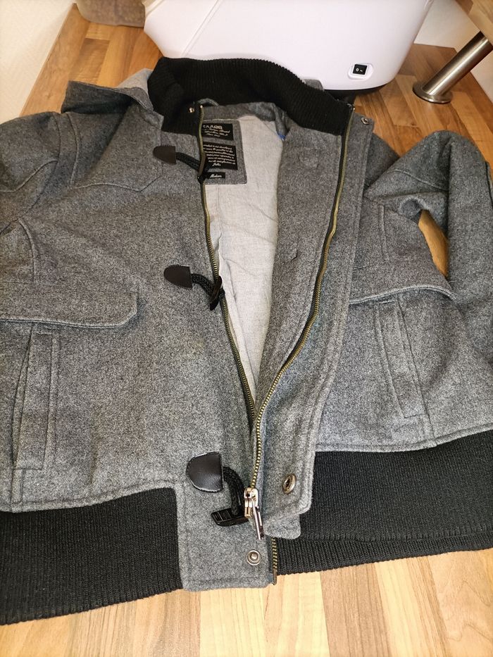 Manteau gris M Jules avec capuche - photo numéro 5