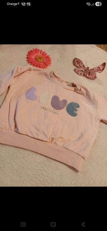 Sweat bébé taille 9 mois