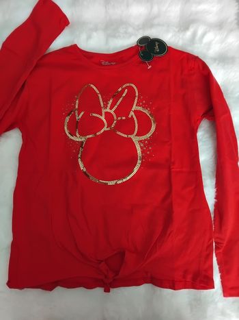 Tee-shirt manches longues fille Minnie, Disney neuf, 12 ans