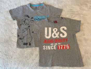 Lot de 2 t-shirts gris - 7/8 ans