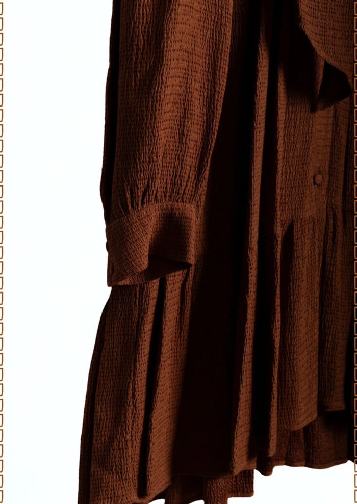 Robe teinte terracotta Sézane Taille 34 - photo numéro 4