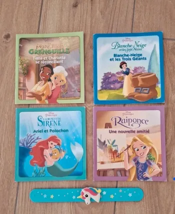 Lot de 4 livres Princesse Disney
