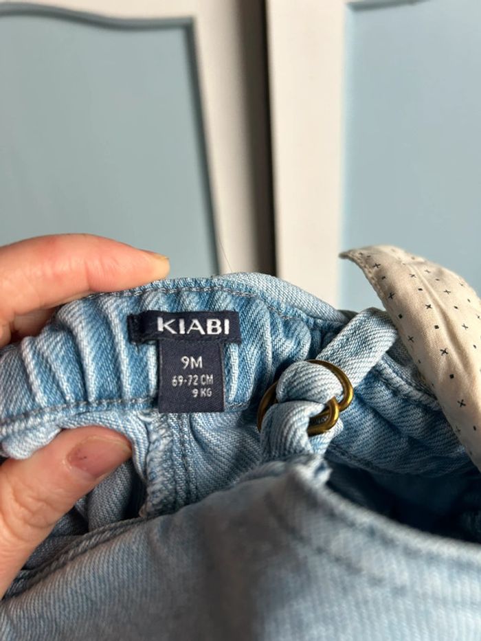 Salopette robe en jean, 9 mois - photo numéro 12