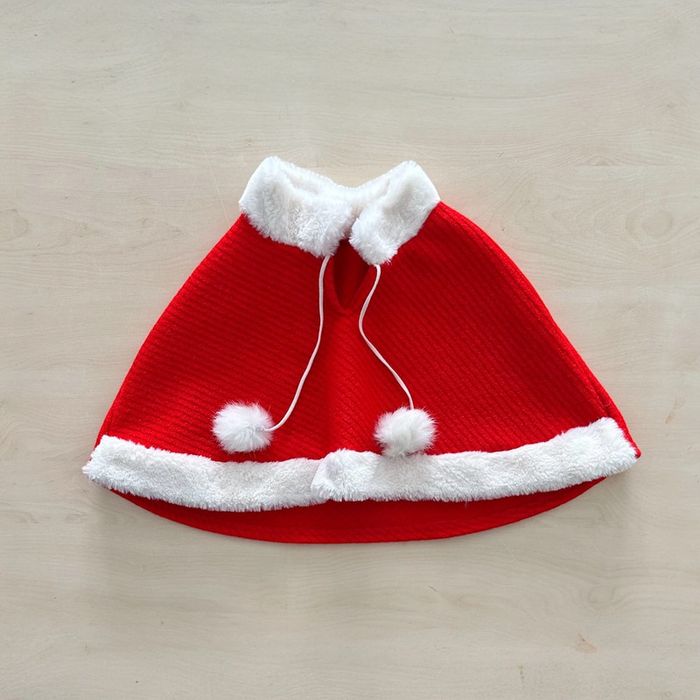 Cape / poncho fille Noël 2 ans