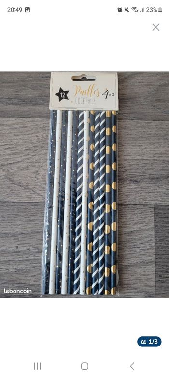 Paquet de pailles en carton colorés Maison du Monde✨️