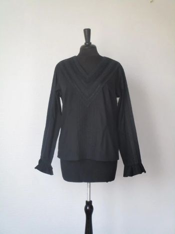 Blouse noire vintage 40 TBE