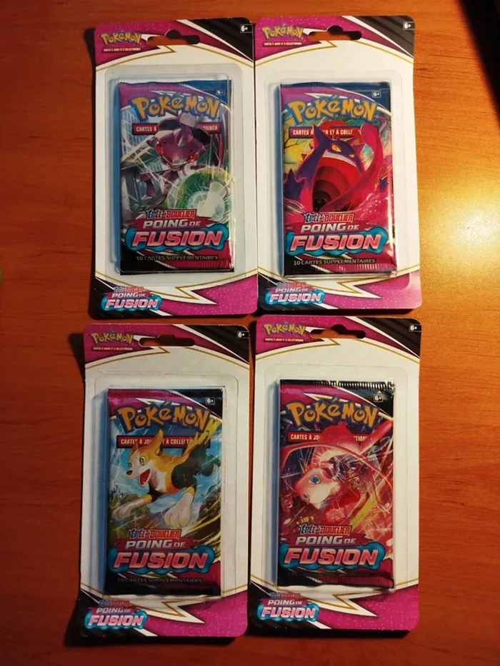 Artset de 4 boosters poing de fusion sous blister en français