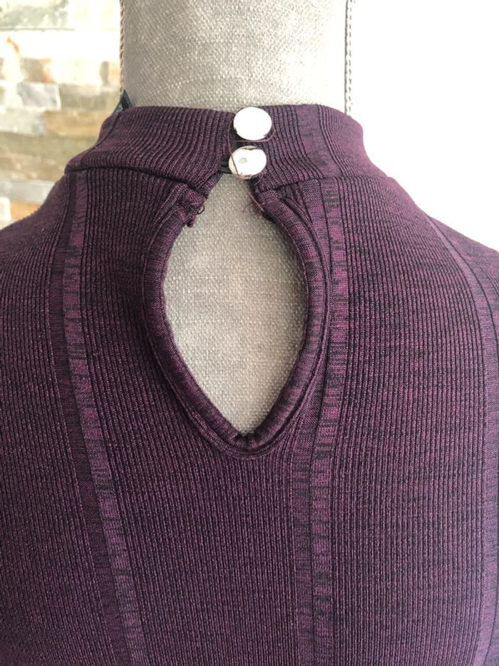 Robe moulante violette Atmosphere 36/38. - photo numéro 3