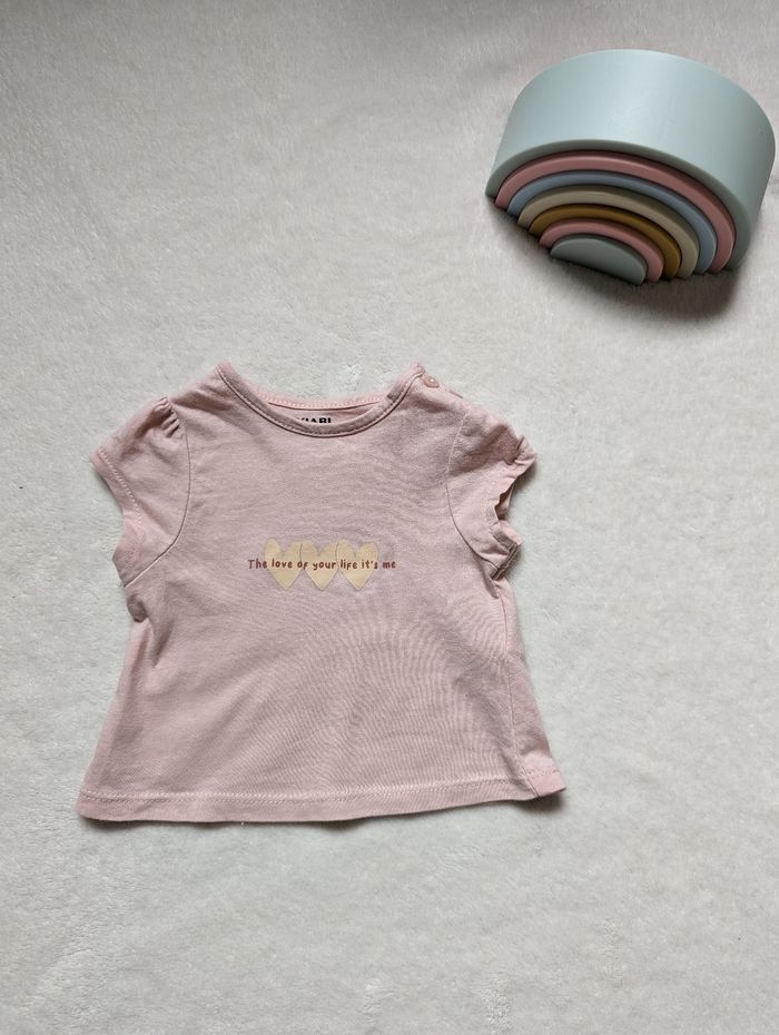 T-shirt manche courte rose