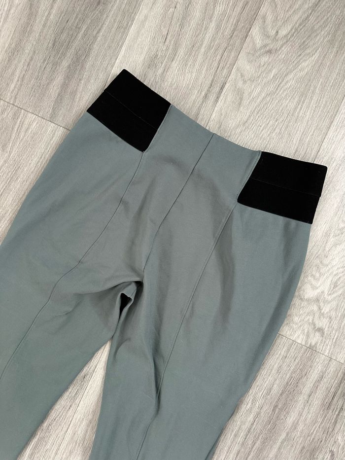Pantalon taille haute vert eucalyptus et noir Damart T46 3XL - photo numéro 6