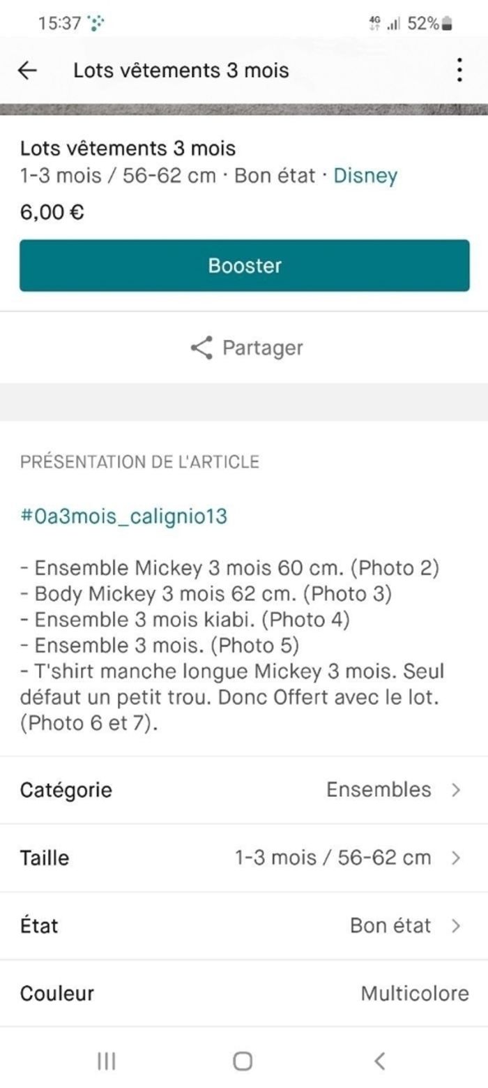 Lots vêtements 3 mois - photo numéro 8