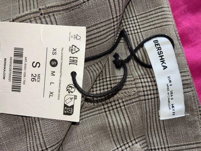 Jupe short à carreaux Bershka S - photo numéro 5