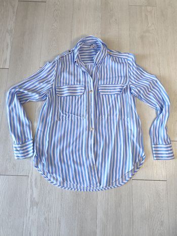Chemise rayé bleu et blanc